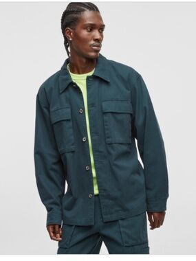 Mode of One Men's Relaxed-Fit Utility Shirt Jacket, SIZE XL NWT